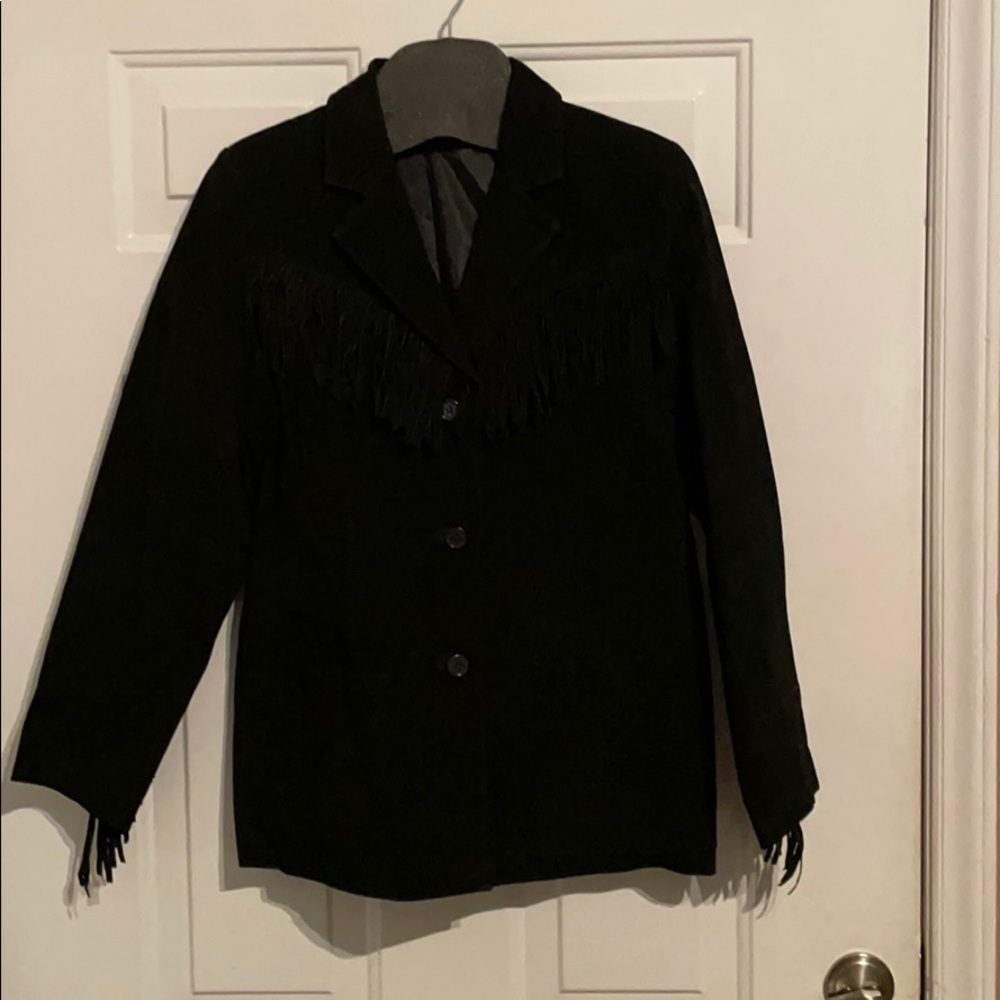 Women’s Genuine Leather Fringe Jacket